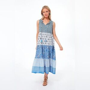 Tuckernuck Blue and White Patterned Dress